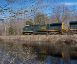 CSXT 7807 Leads L070 at Falmouth 